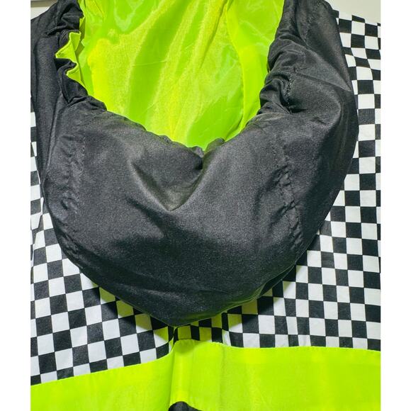 Justify Checker & Neon Hustle Jacket Adult Medium - Picture 8 of 9